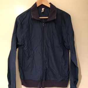 American Apparel Navy Windbreaker Unisex - Small